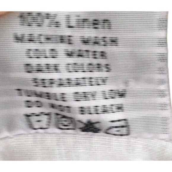 Click By Color Me Cotton White XXL Shirt Women’s 100% Linen Button Collar - Picture 4 of 6